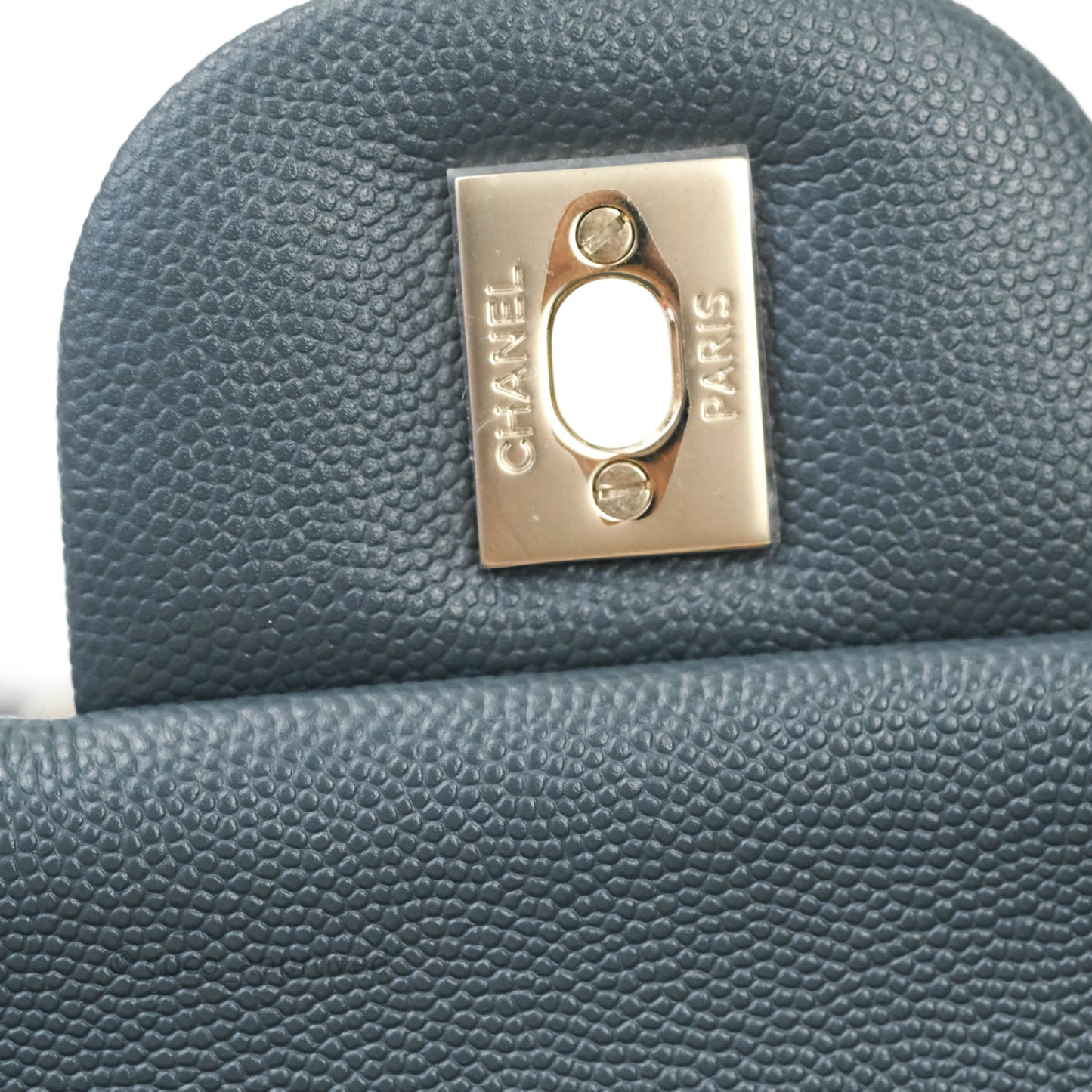 Chanel Jumbo Double Flap Grey Caviar Gold Hardware⁣⁣ 18B