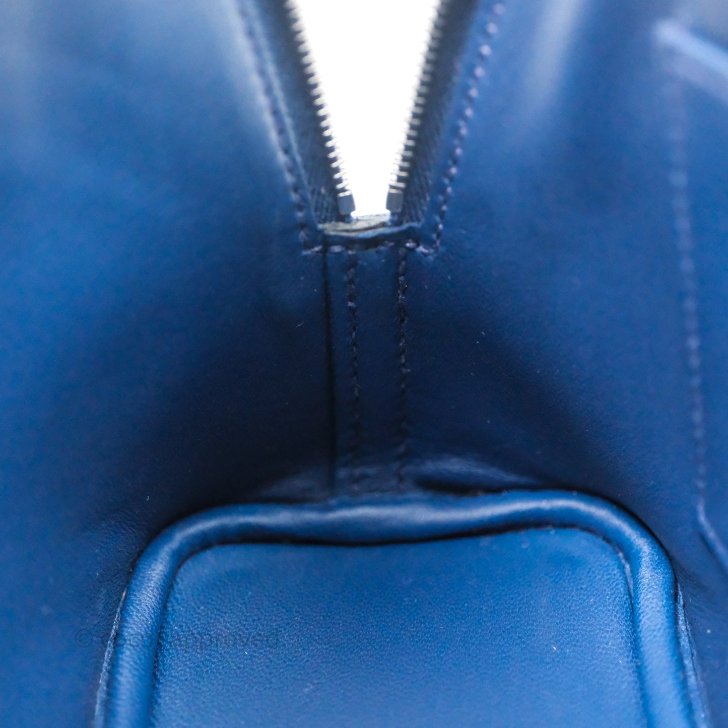 Hermès Bolide Mini 1923 Bleu Chèvre Mysore Palladium Hardware