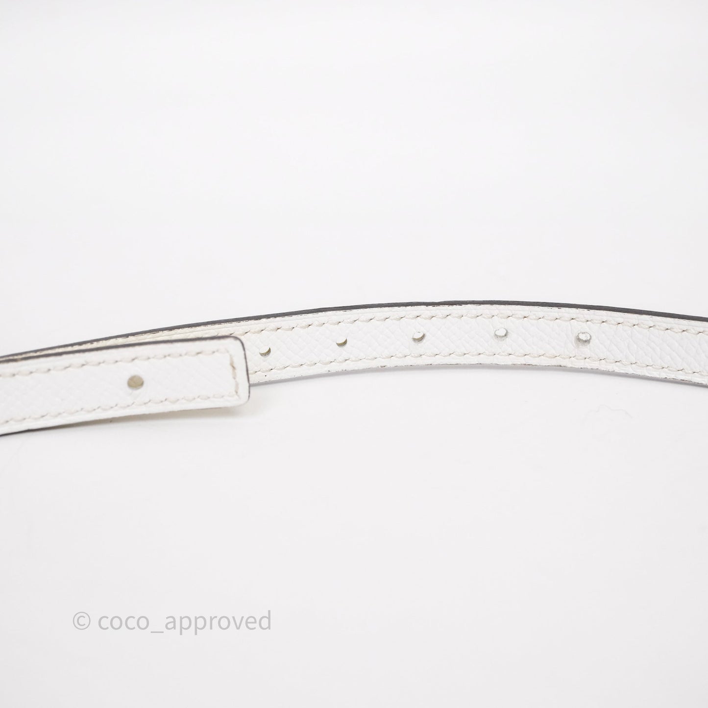 Hermès Belt Jaune Poussin/ Blanc Veau Swift/ Epsom Gold Hardware