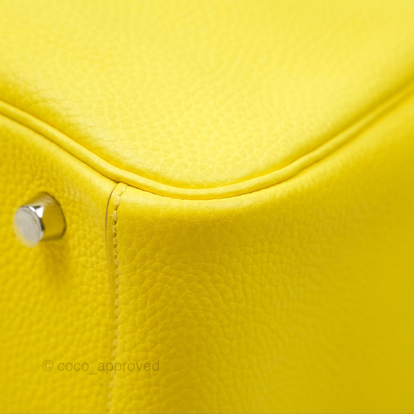 Hermès Lindy 30 Celemence Lime 9R Palladium Hardware