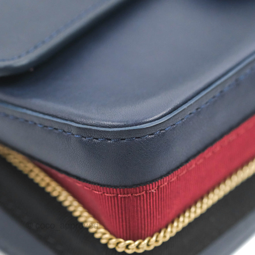 Chanel Nude Reissue 2.55 Medallion Flap 225 Navy Calfskin