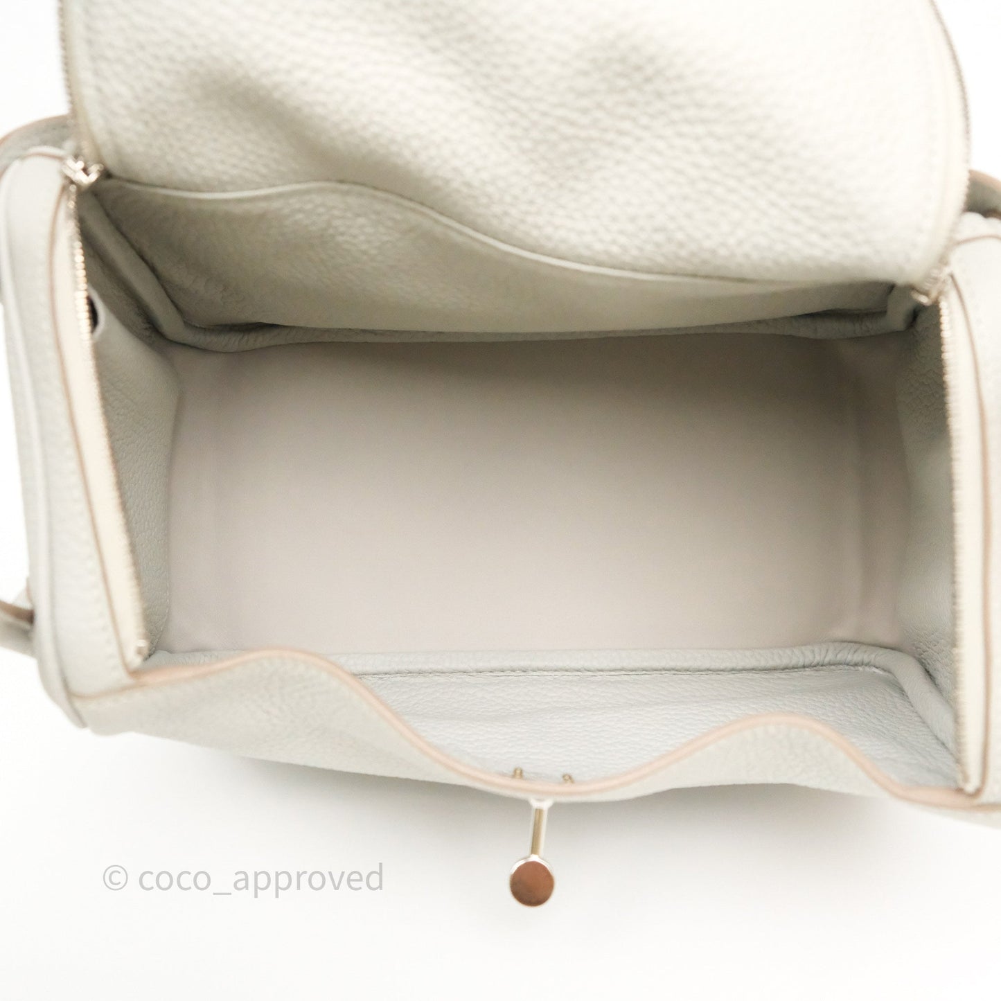 Hermès Lindy 26 Gris Perle 80 Clemence Palladium Hardware