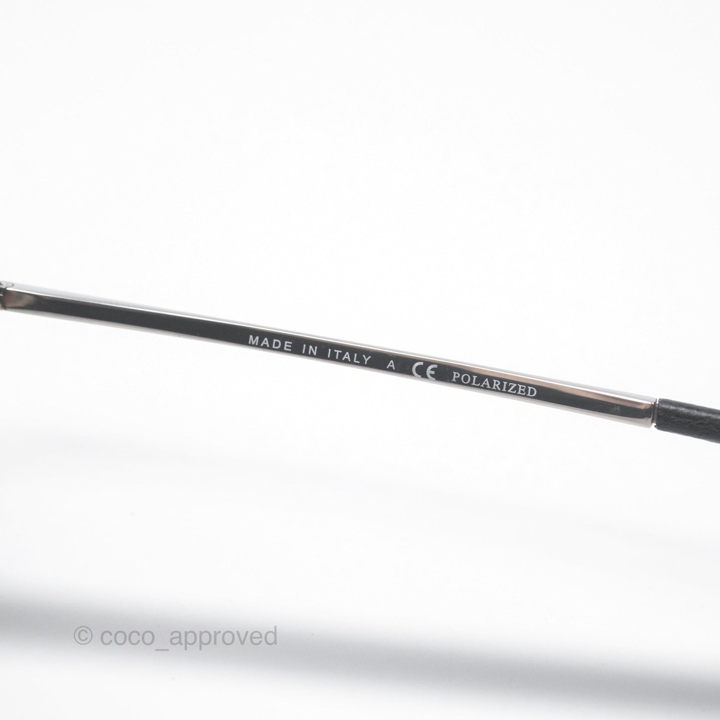 Chanel 4189 Pilot Sunglasses in Titanium and Calfskin Grey Lense