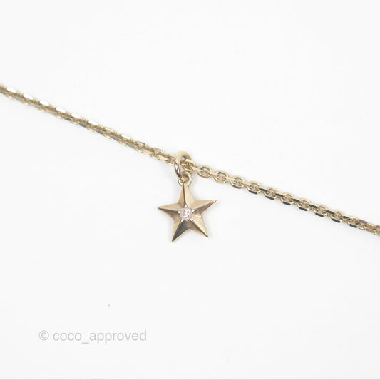 Christian Dior Double Necklace Bee Star Clover Crystals Pearls Gold Tone