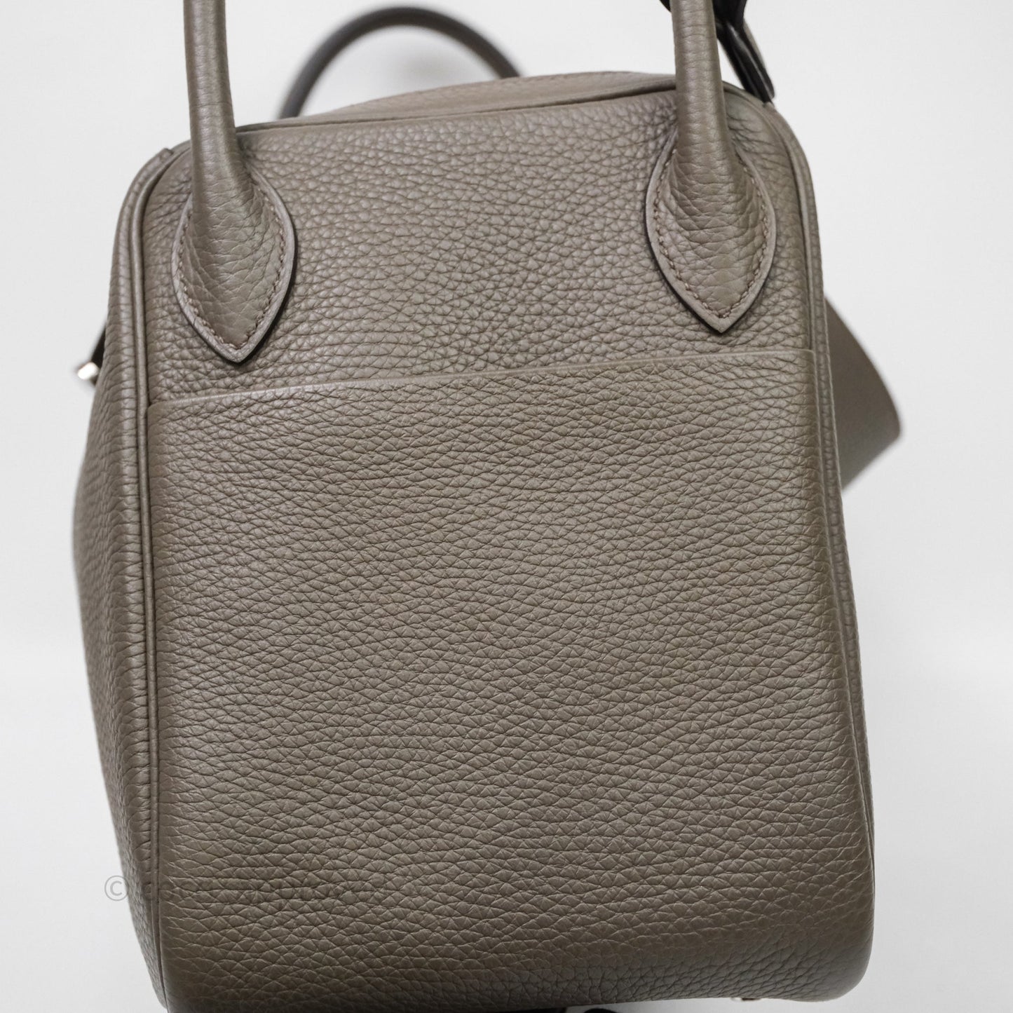 Hermès Lindy 30 Etain 8F Clemence Palladium Hardware