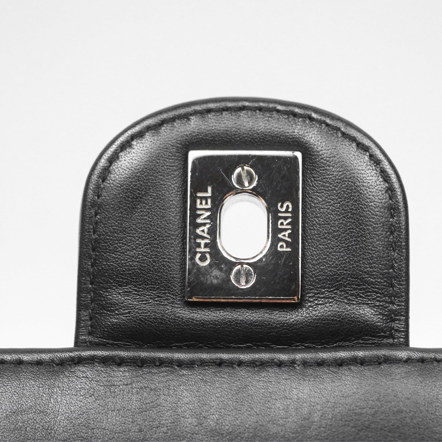 Chanel Medium Chevron Urban Spirit Backpack Black Calfskin Silver Hardware