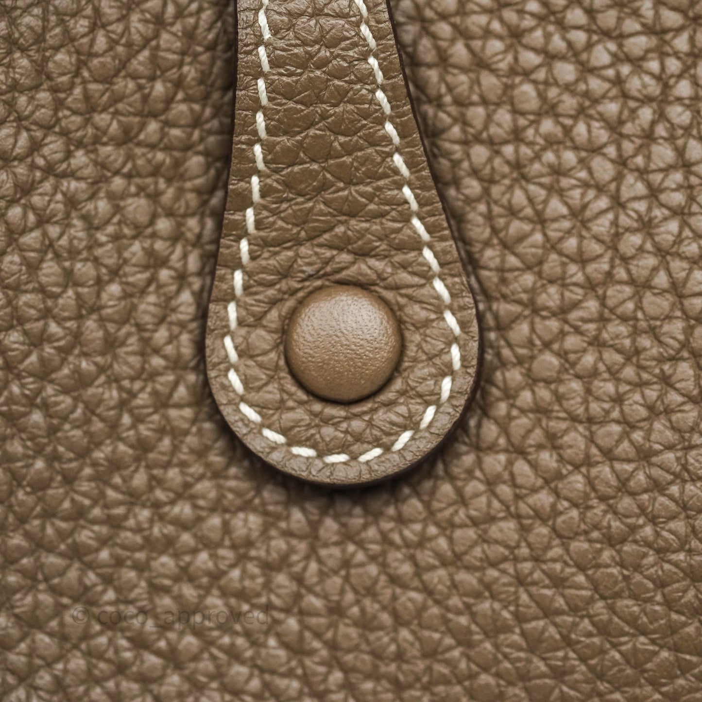 Hermès Mini Evelyne 16 Etoupe 18 Clemence Palladium Hardware