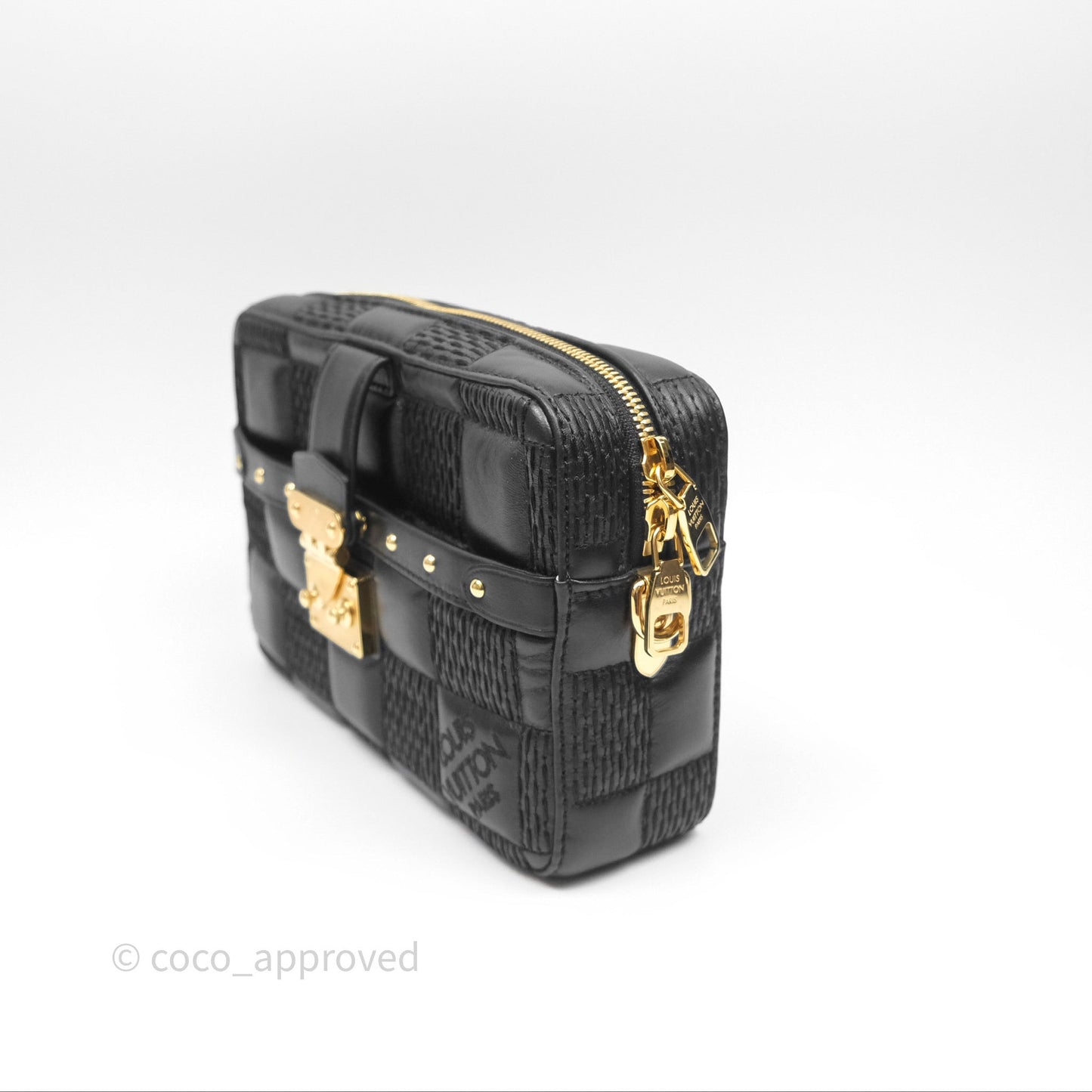 Louis Vuitton Troca PM Quilted Damier Black Lambskin