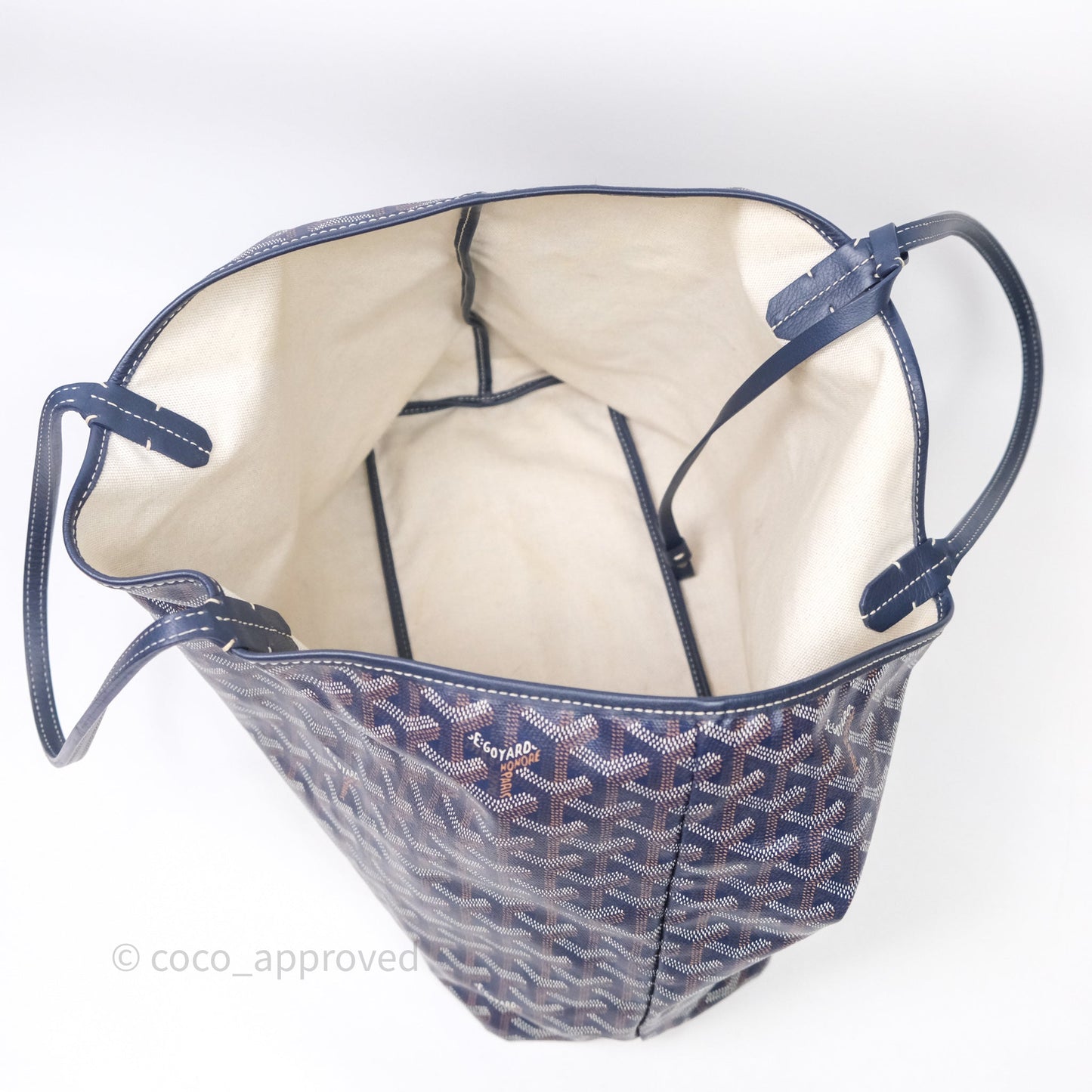Goyard St Louis Tote PM Navy