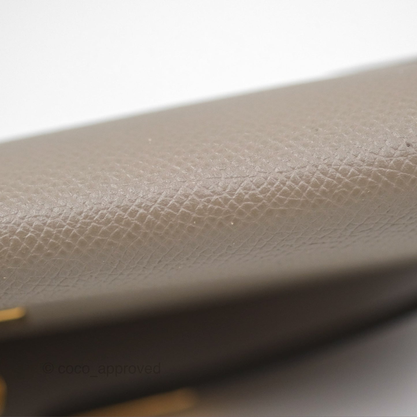 Hermès Kelly Wallet Gris Asphalte M8 Epsom Gold Hardware