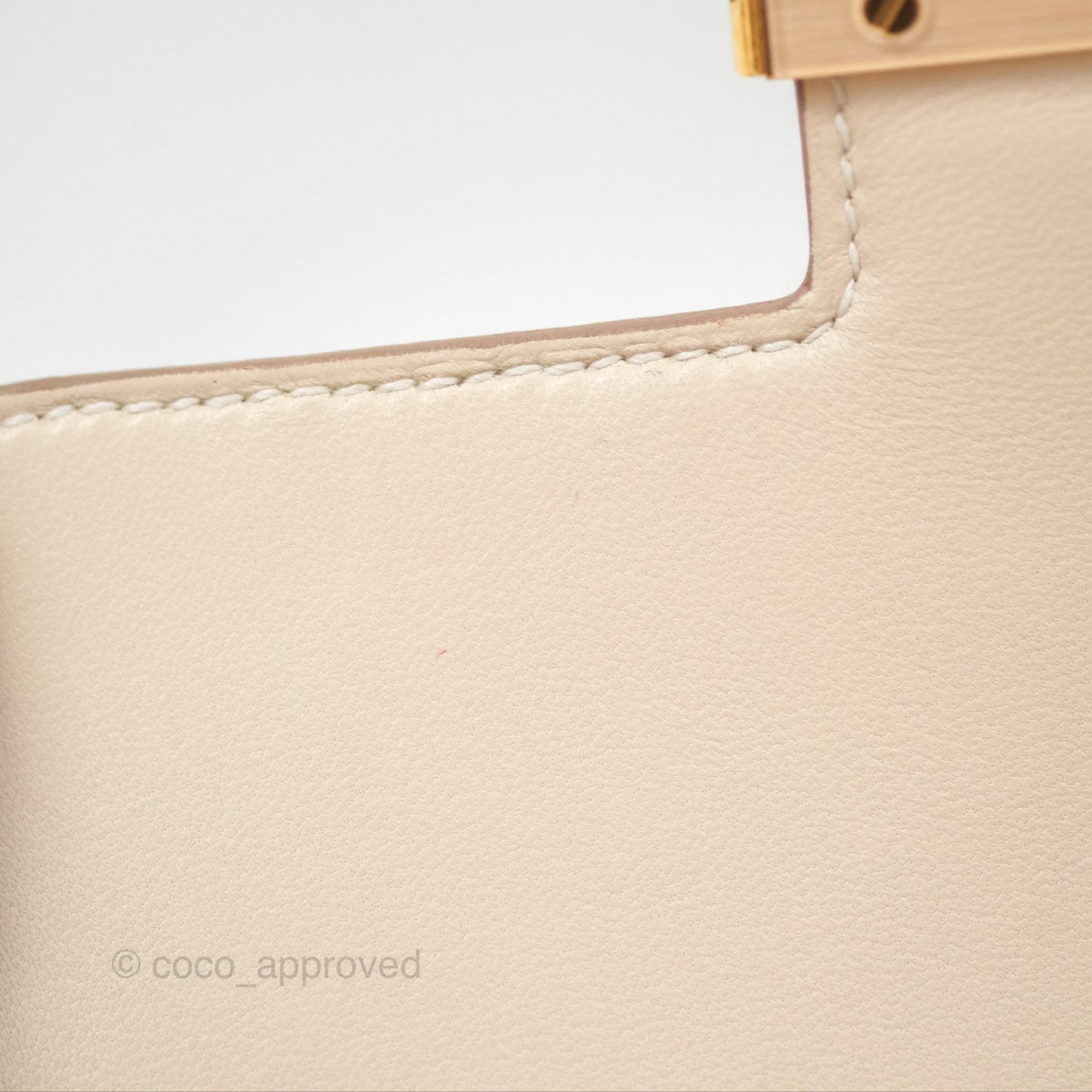 Hermès Constance Mini 18cm Craie Epsom Gold Hardware