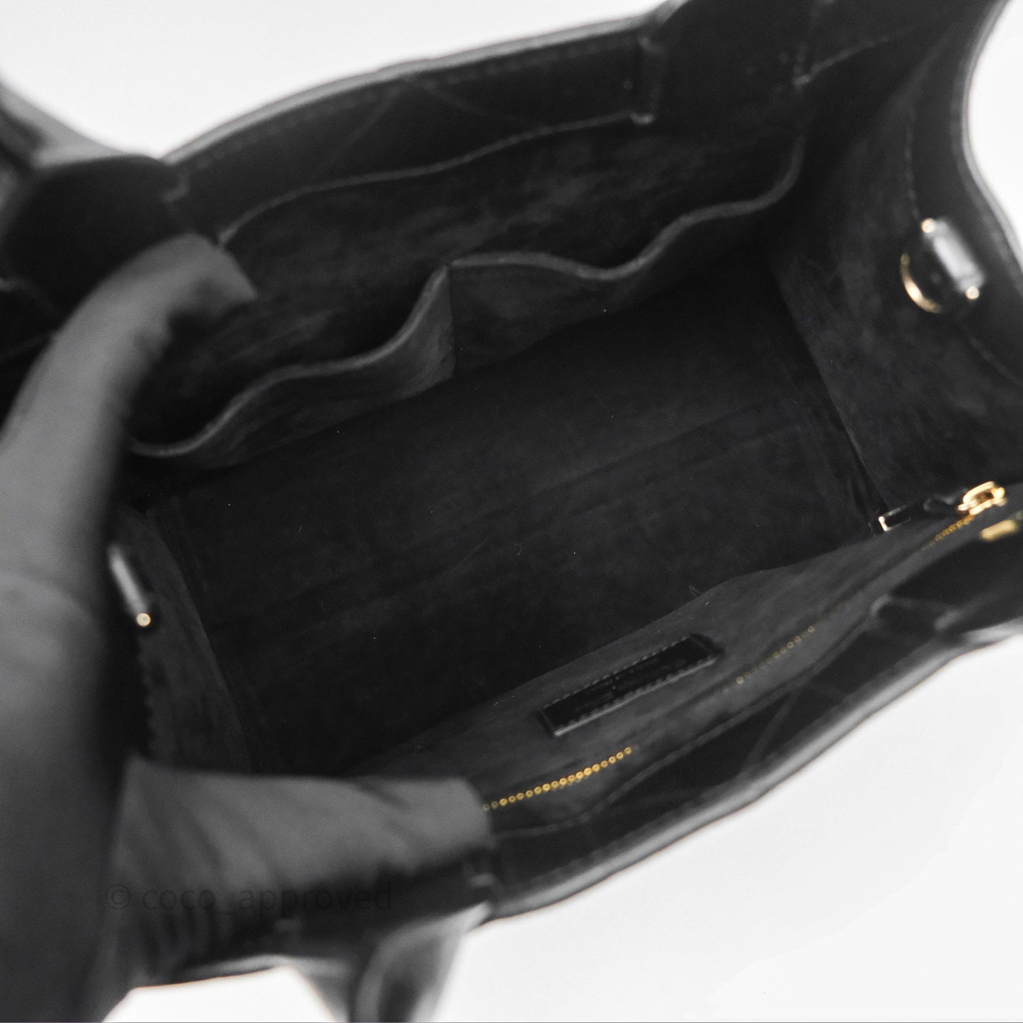 Christian Dior Small Dior Book Tote Black Macrocannage Calfskin Gold Hardware