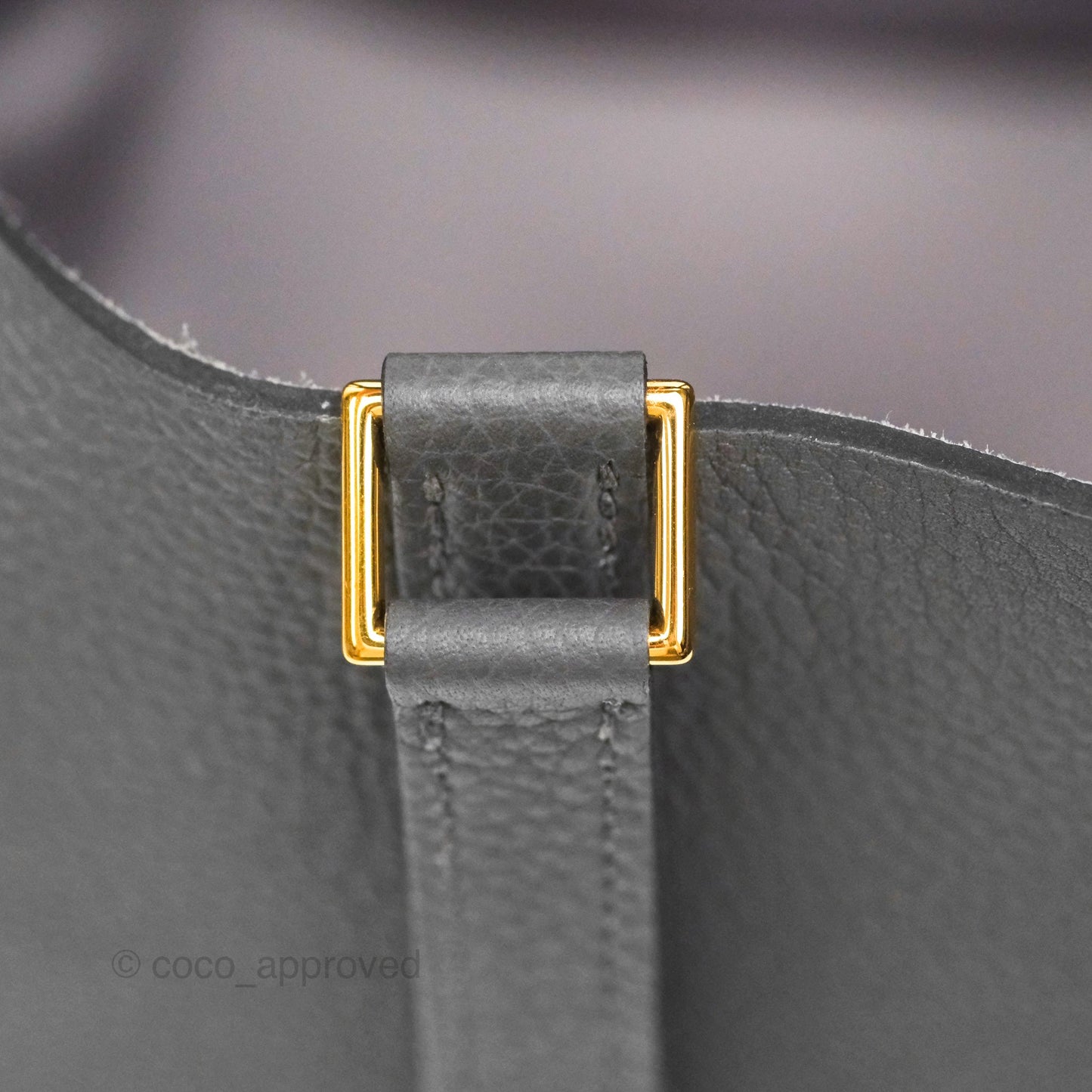 Hermès Picotin Lock 22 Graphite TM Gold Hardware