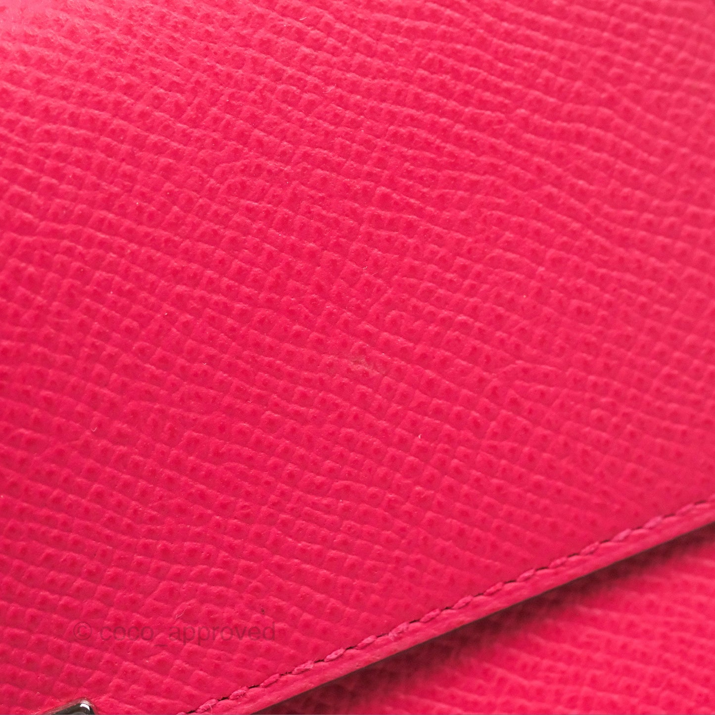 Hermès Clic 16 Wallet On Chain Rose Extreme Epsom Palladium Hardware