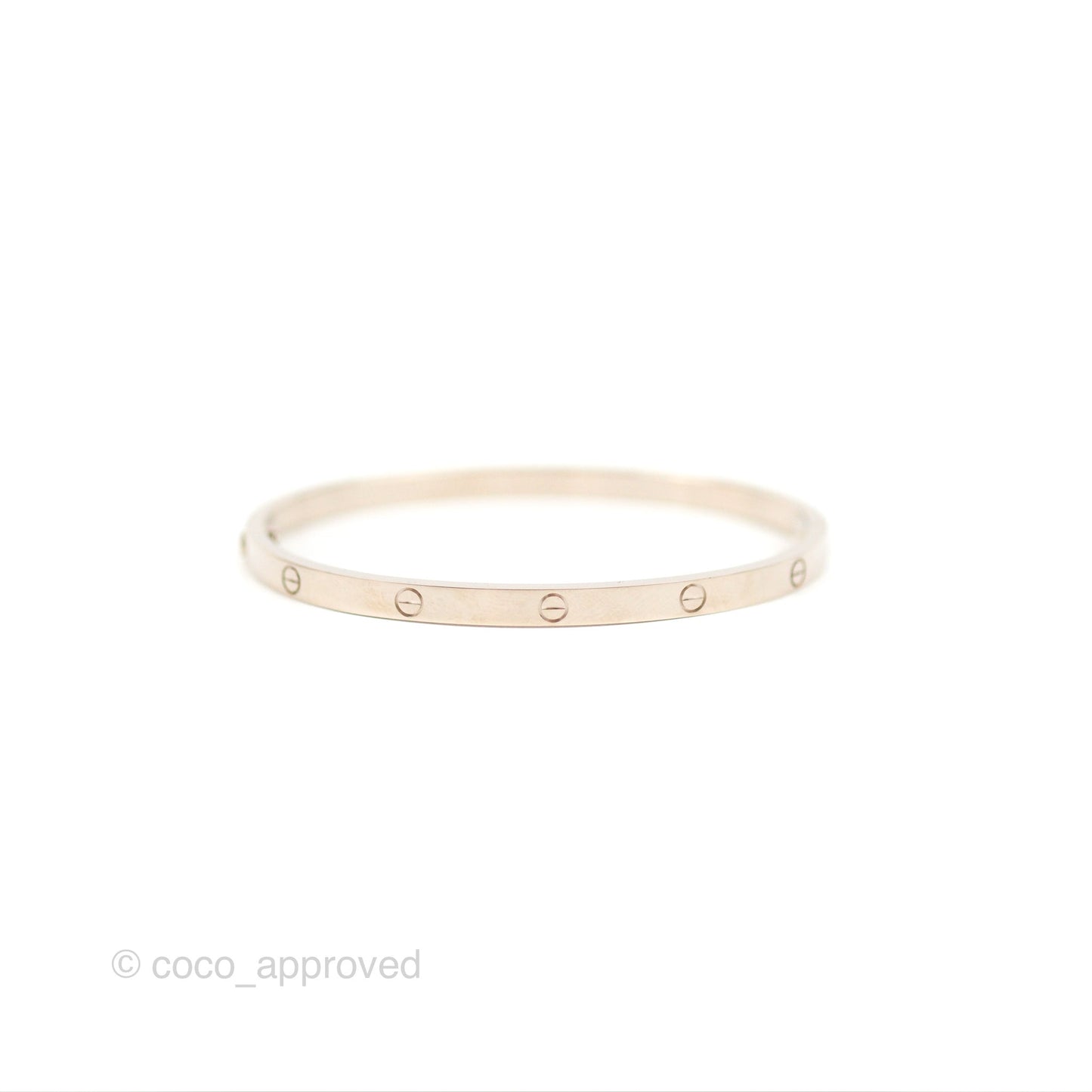 Cartier Small Love Bracelet White Gold Size 16
