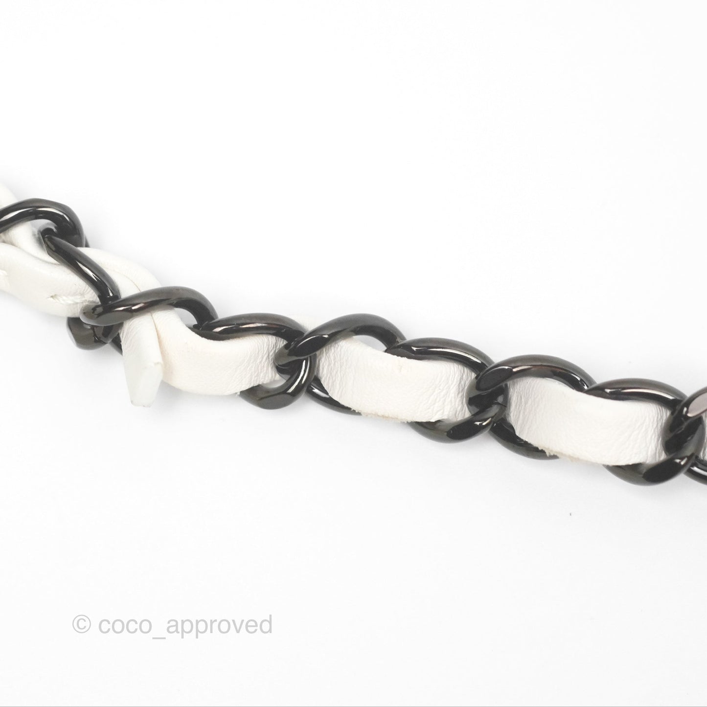 Chanel Trendy CC Small White Lambskin Black Hardware