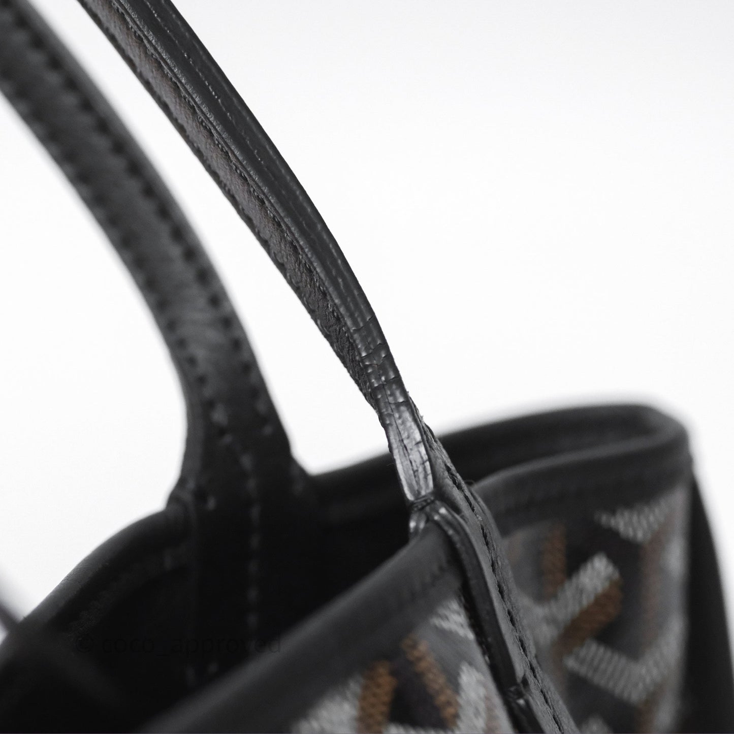 Goyard Anjou Mini Bag Goyardine Canvas Black