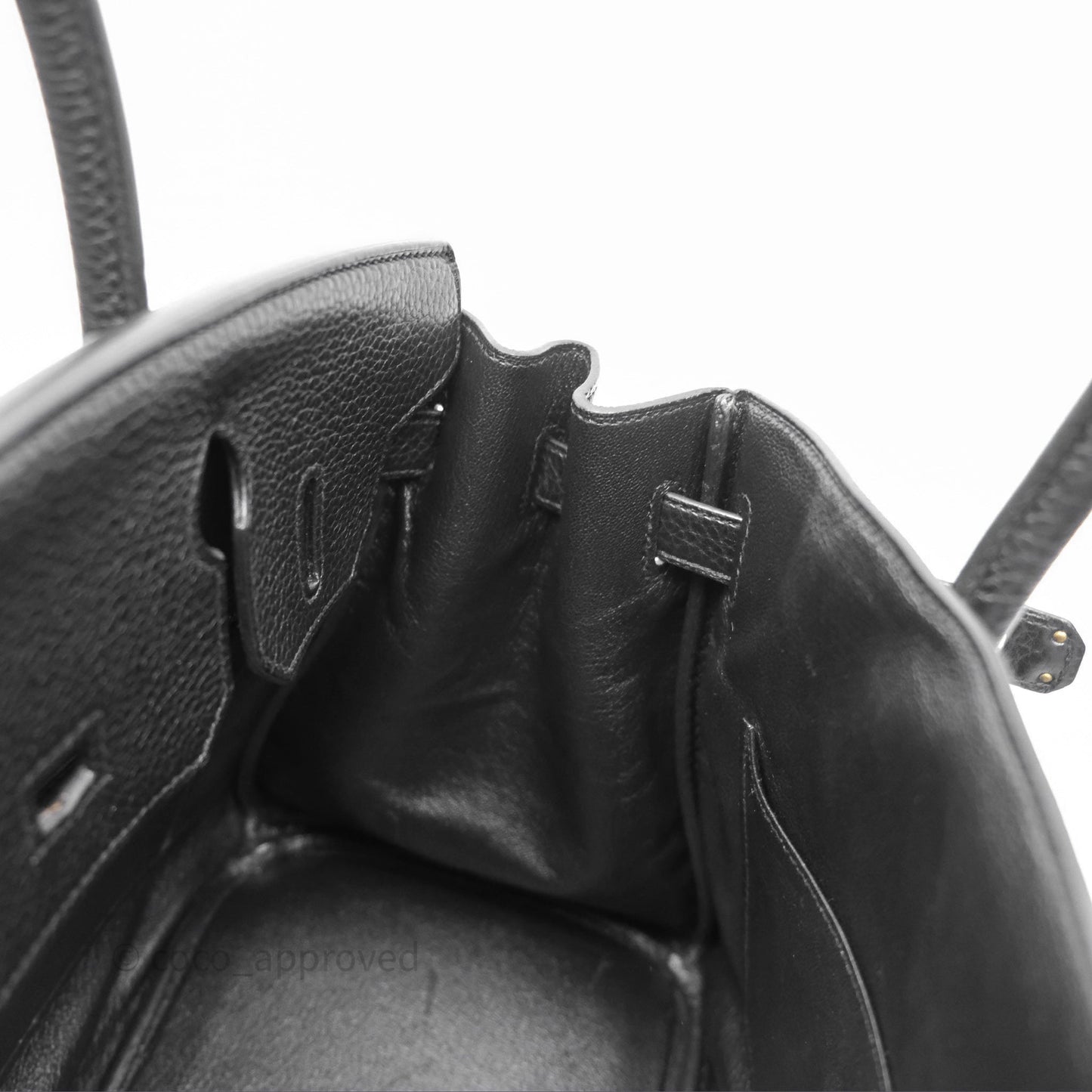 Hermès Birkin 30 Retourne Noir 89 Clemence Gold Hardware