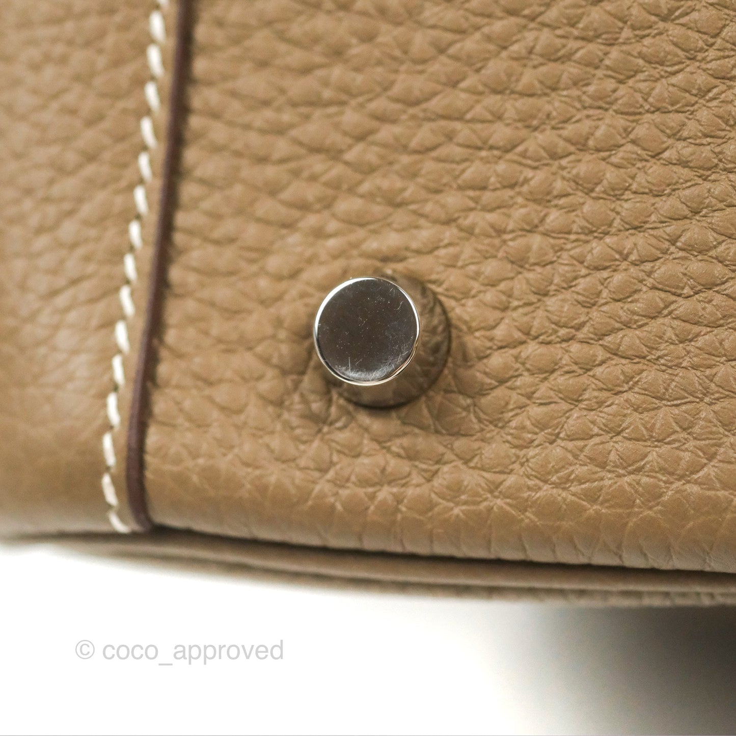 Hermès Lindy 26 Etoupe Clemence Palladium Hardware