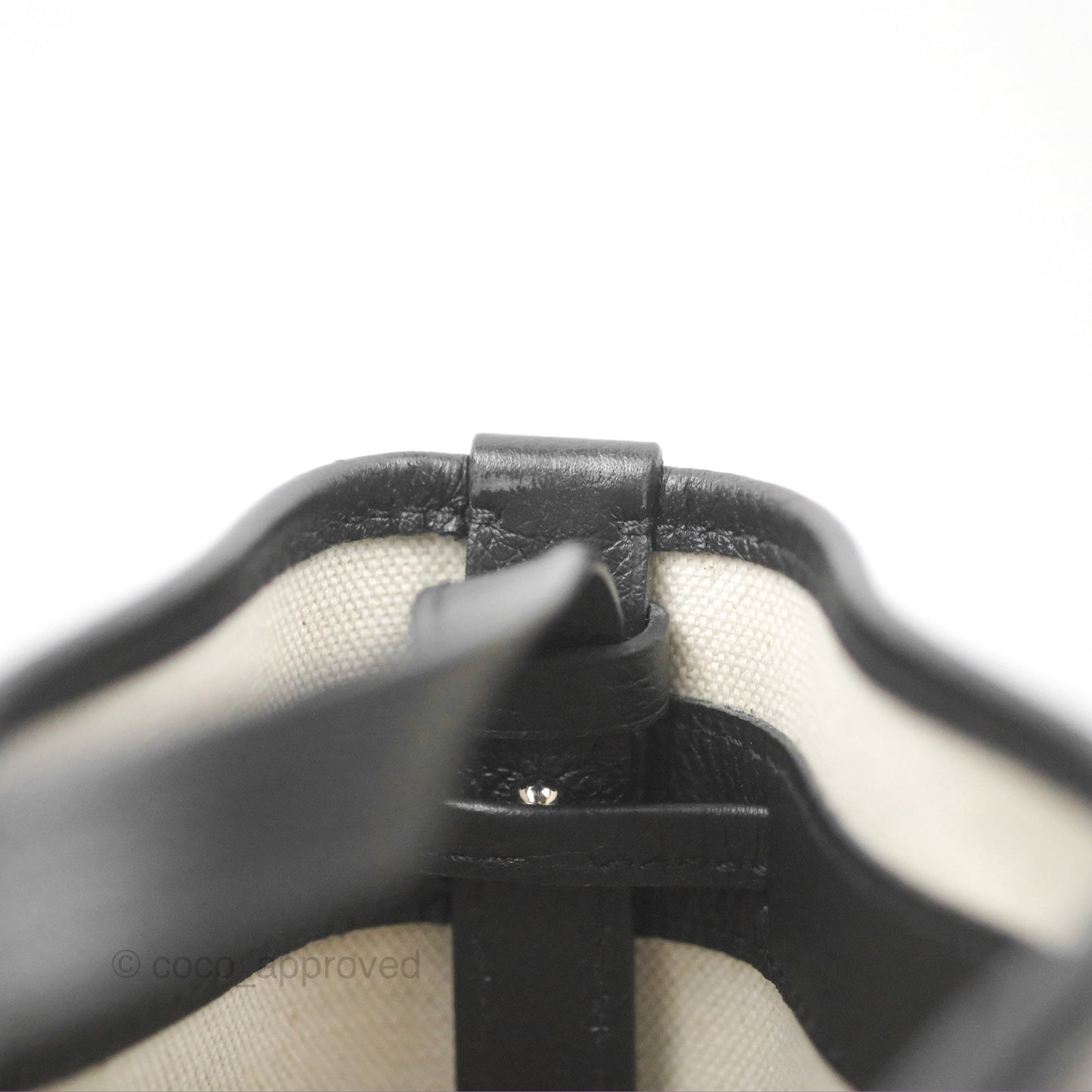Goyard Petit Flot Bucket Bag Black Goyardine Canvas