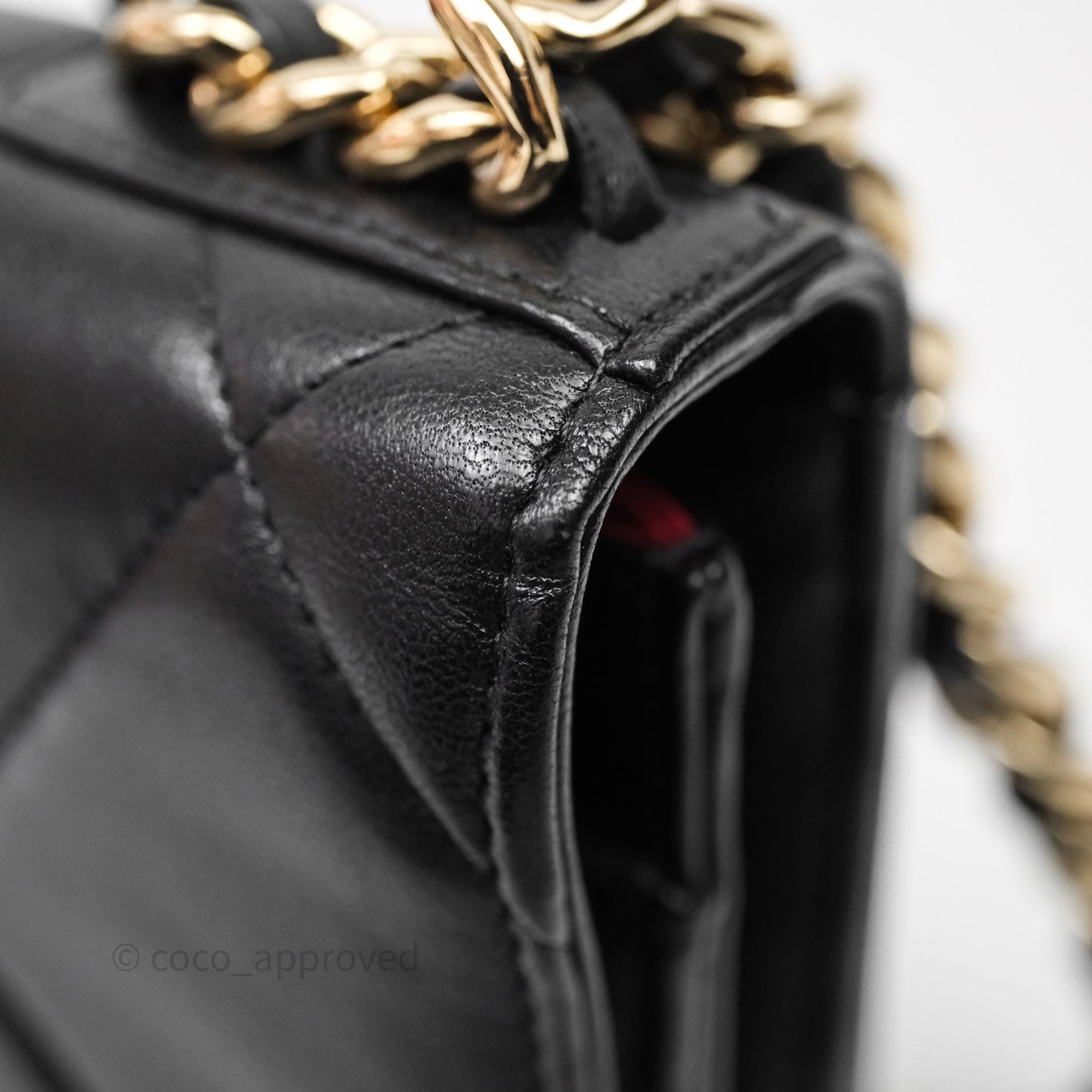 Chanel 19 Wallet on Chain WOC Black Mixed Hardware