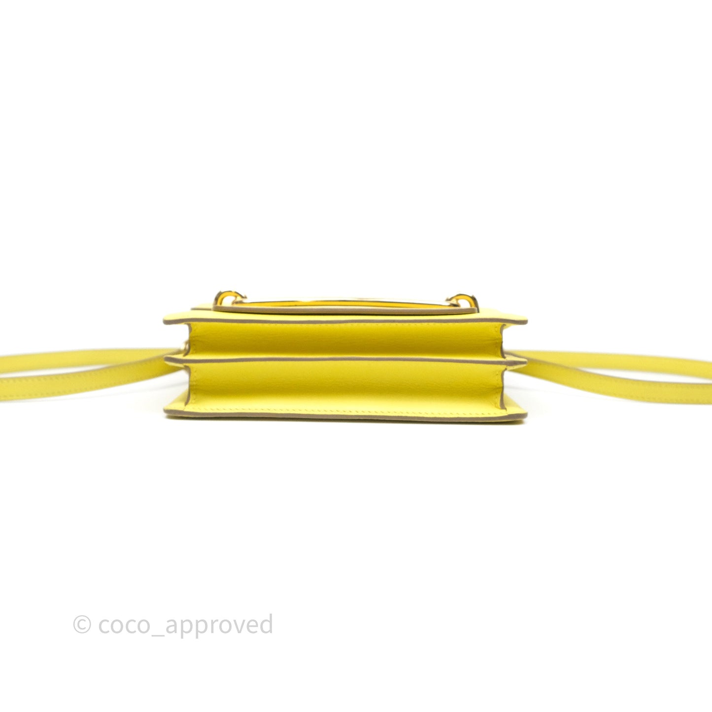 Hermès Roulis Mini 18 Lime 9R Evercolor Gold Hardware