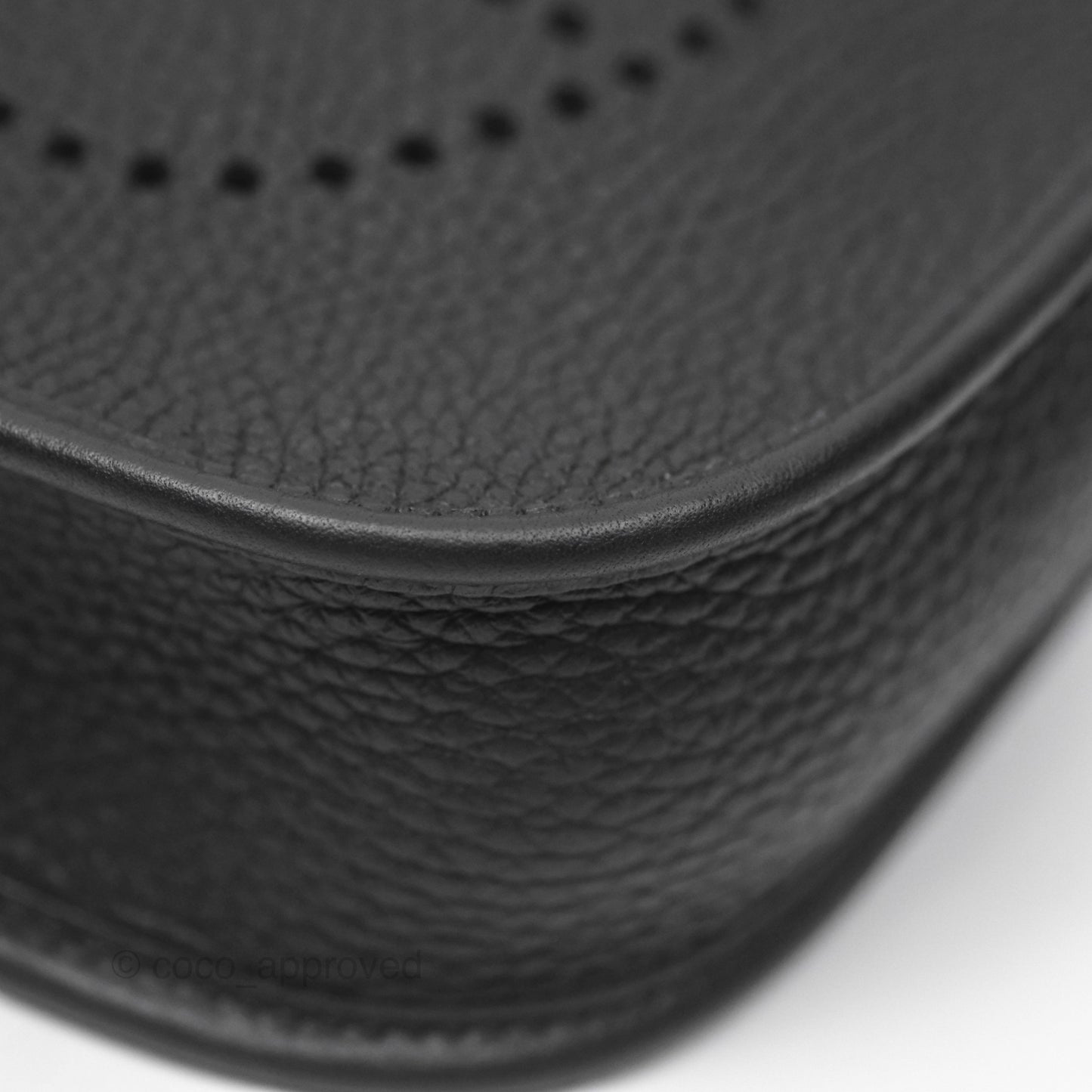Hermès Mini Evelyne 16 Noir 89 Clemence Palladium Hardware