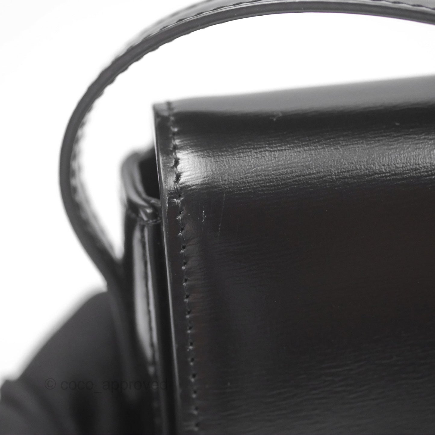 Celine Triomphe Shoulder Bag Black Calfskin