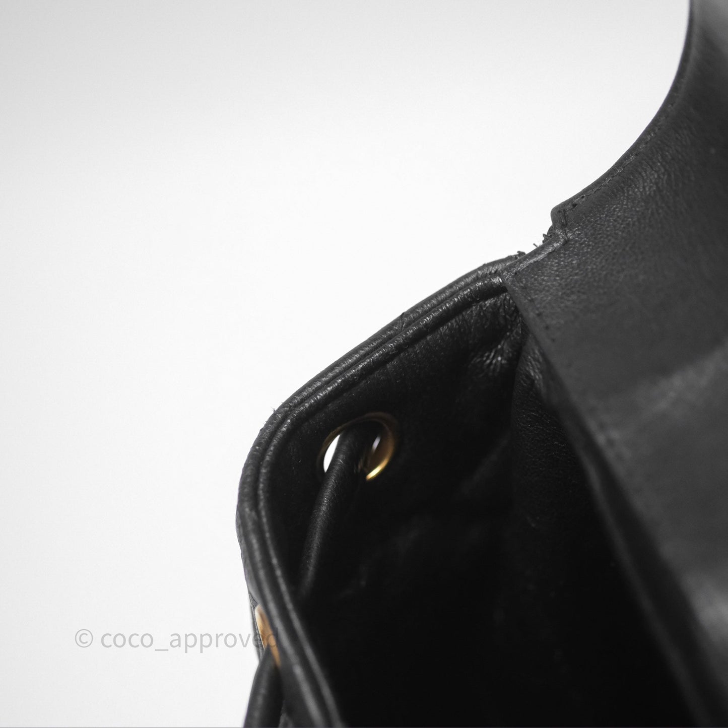 Chanel Vintage CC Duma Backpack Black Lambskin 24K Gold Hardware