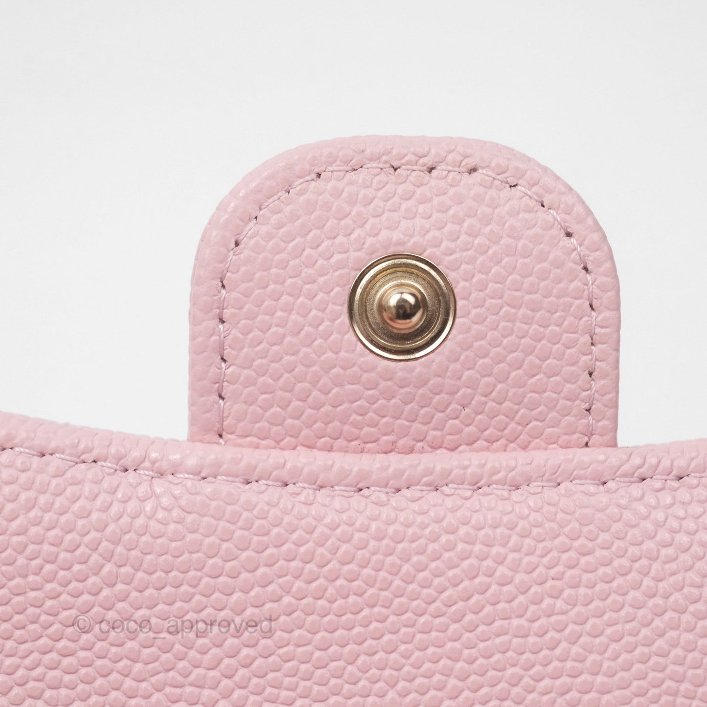 Chanel Classic Short Flap Wallet Pink Caviar Gold Hardware