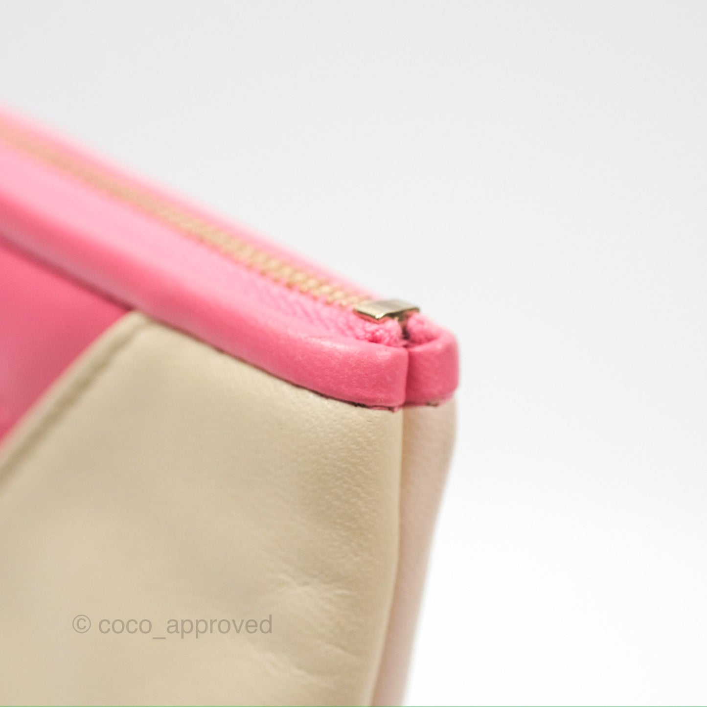 Chanel Cosmetic Case Clutch Patchwork Lambskin Gold Hardware
