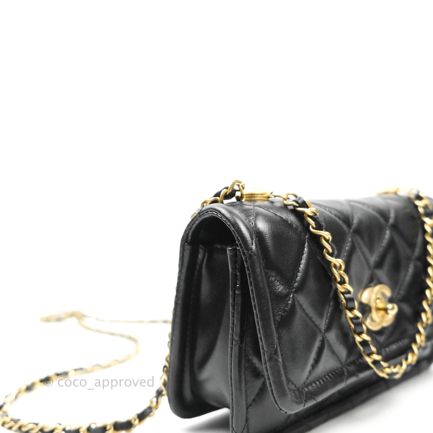 Chanel Clutch With Chain (O-purse-vanity With Chain) Black