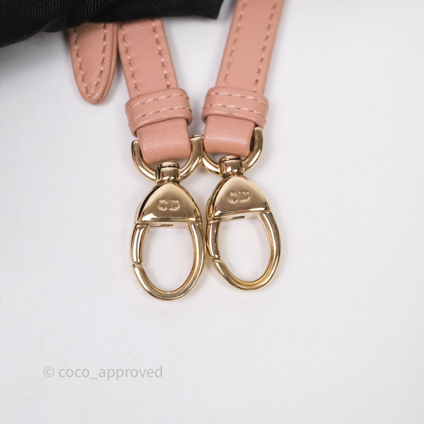 Christian Dior Micro Lady Dior Pink Beige Cannage Calfskin Gold Hardware