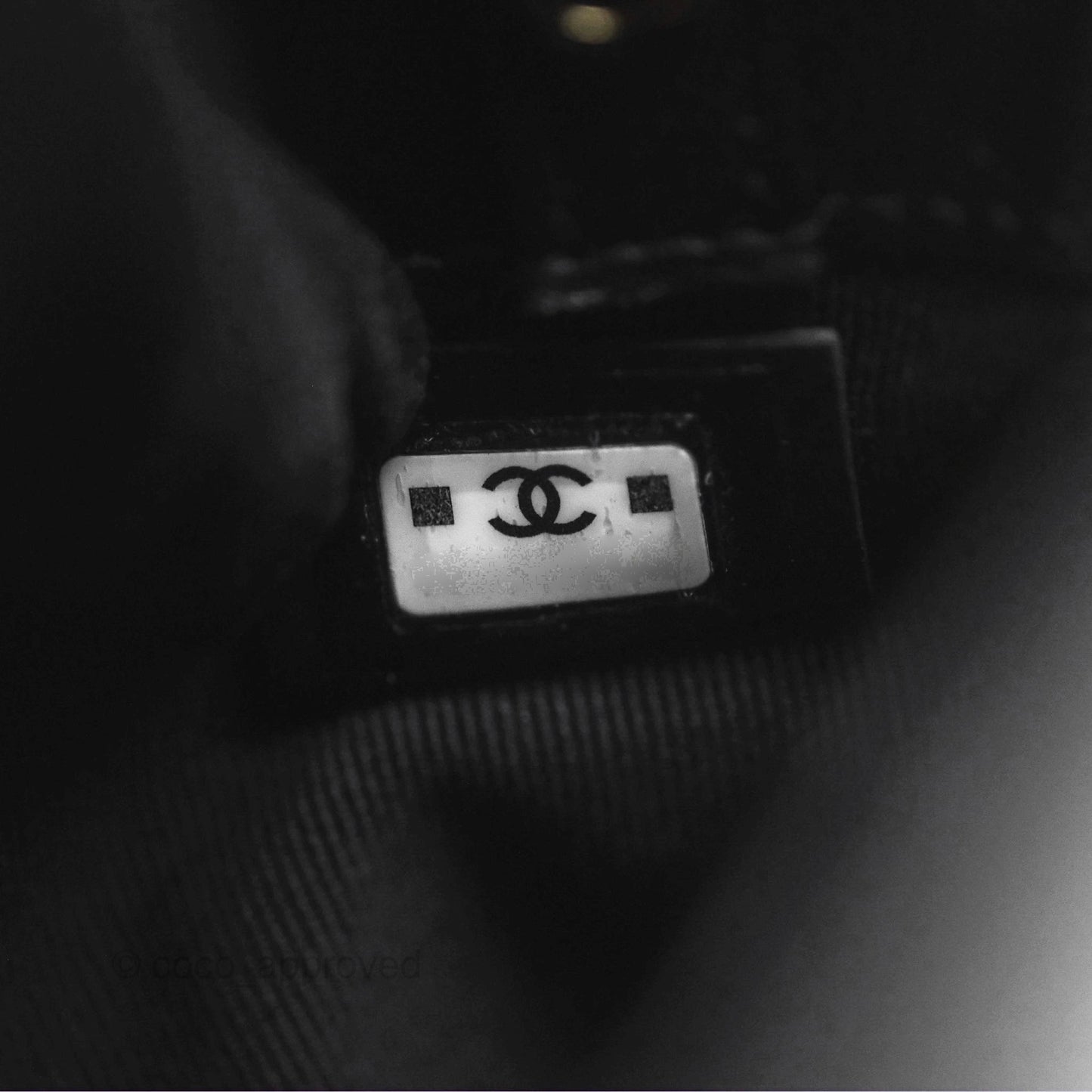 Chanel Nano 31 Black Shiny Calfskin Gold Hardware 24C