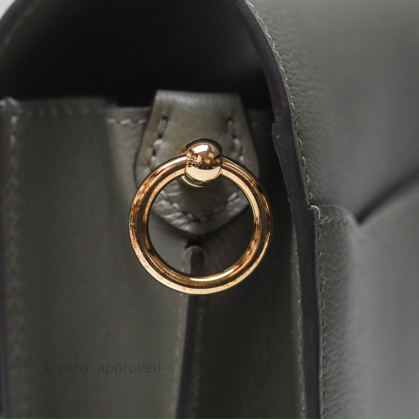 Hermès Roulis Mini 18 Gris Meyer 0L Evercolor Permabrass Hardware