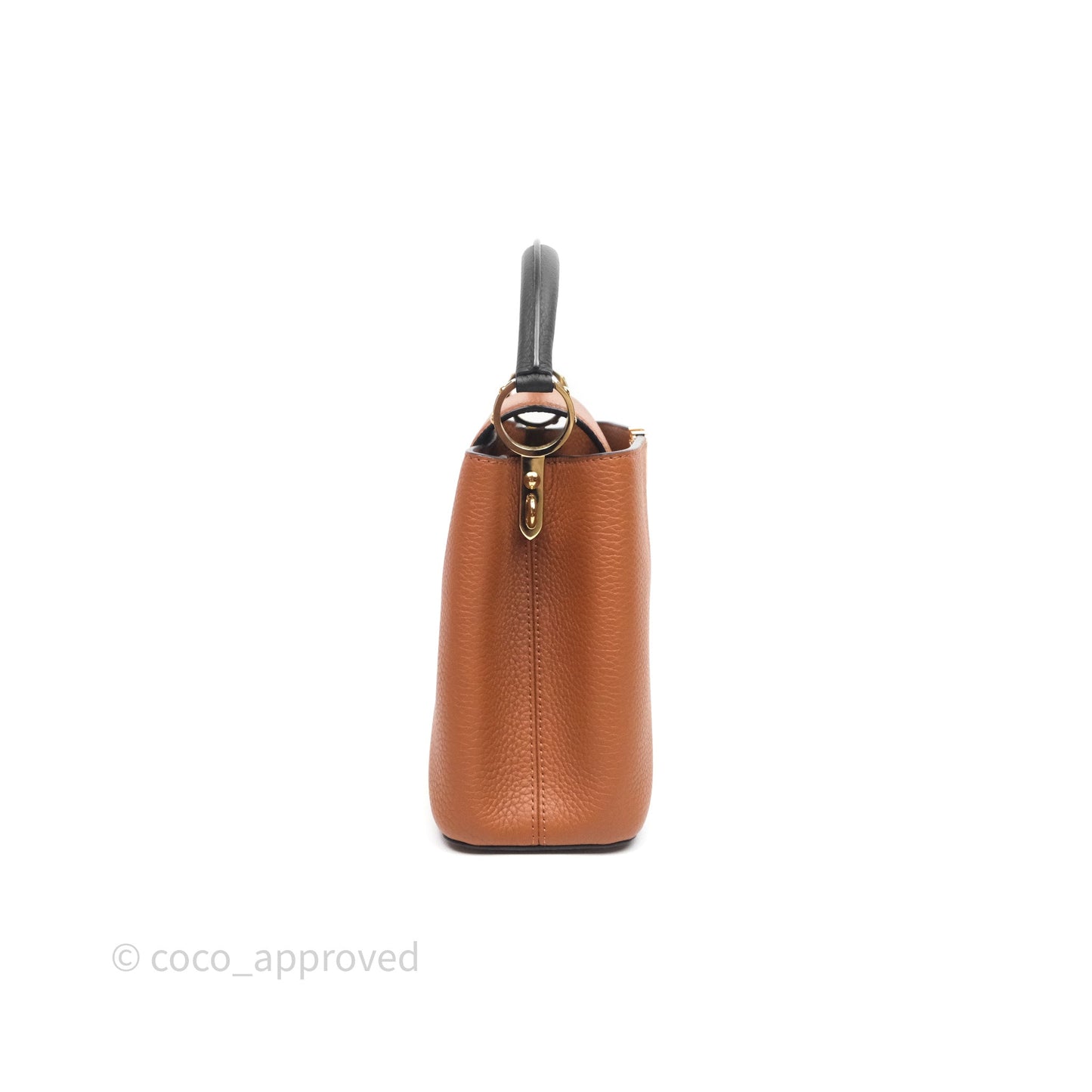 Louis Vuitton Taurillon Capucines BB Tan Gold Hardware