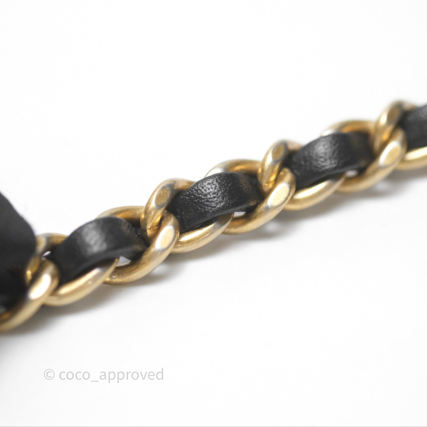 Chanel Pearl Crush Mini Square Quilted Black Lambskin Aged Gold Hardware