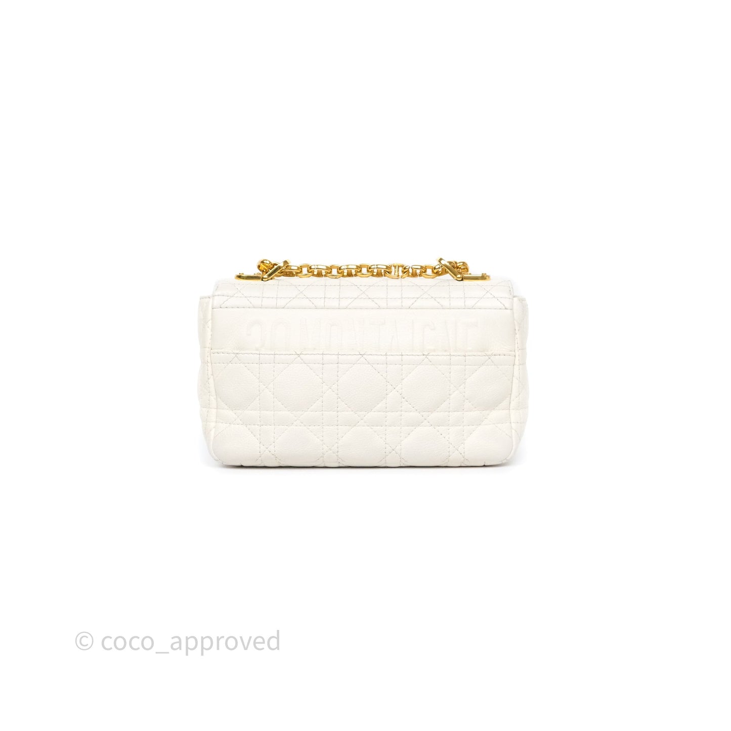 Dior Small Caro Bag Latte Supple Cannage Calfskin