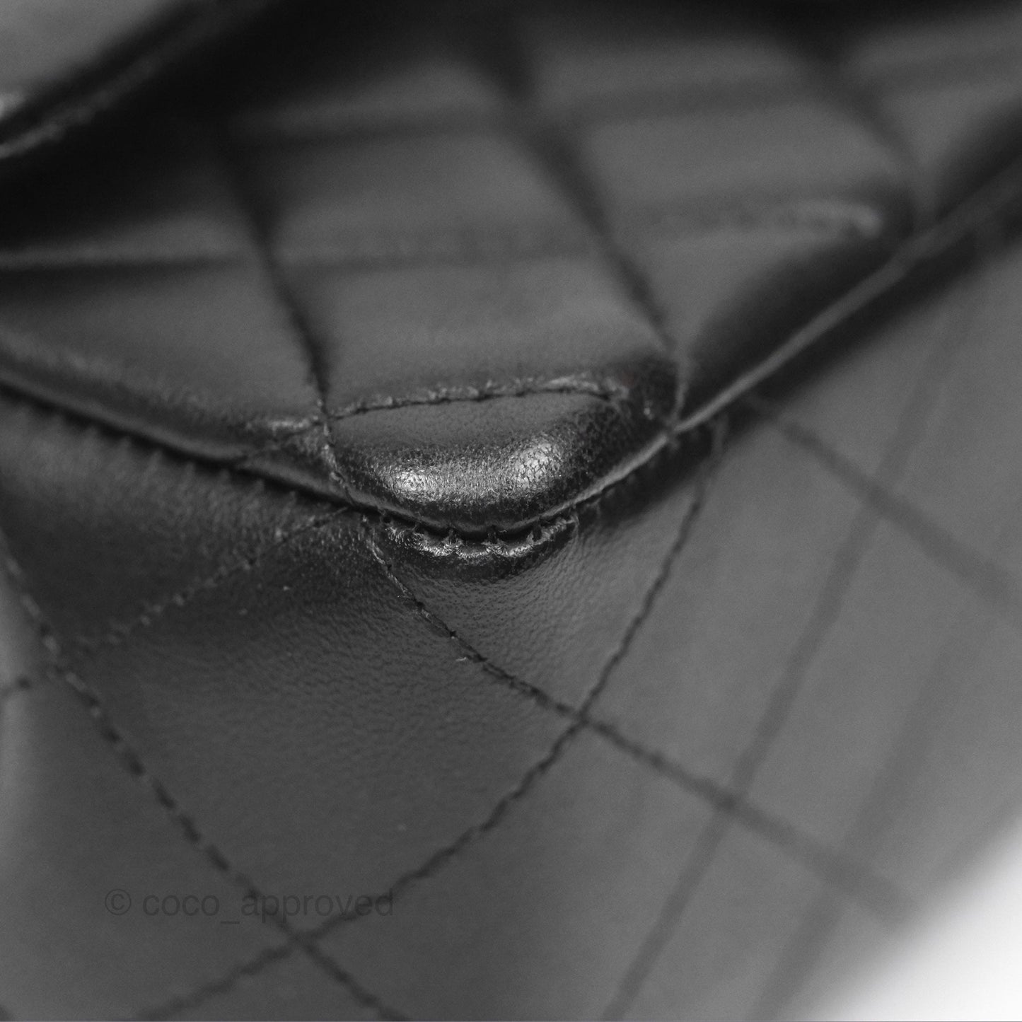 Chanel Quilted Mini Rectangular Black Lambskin Gold Hardware