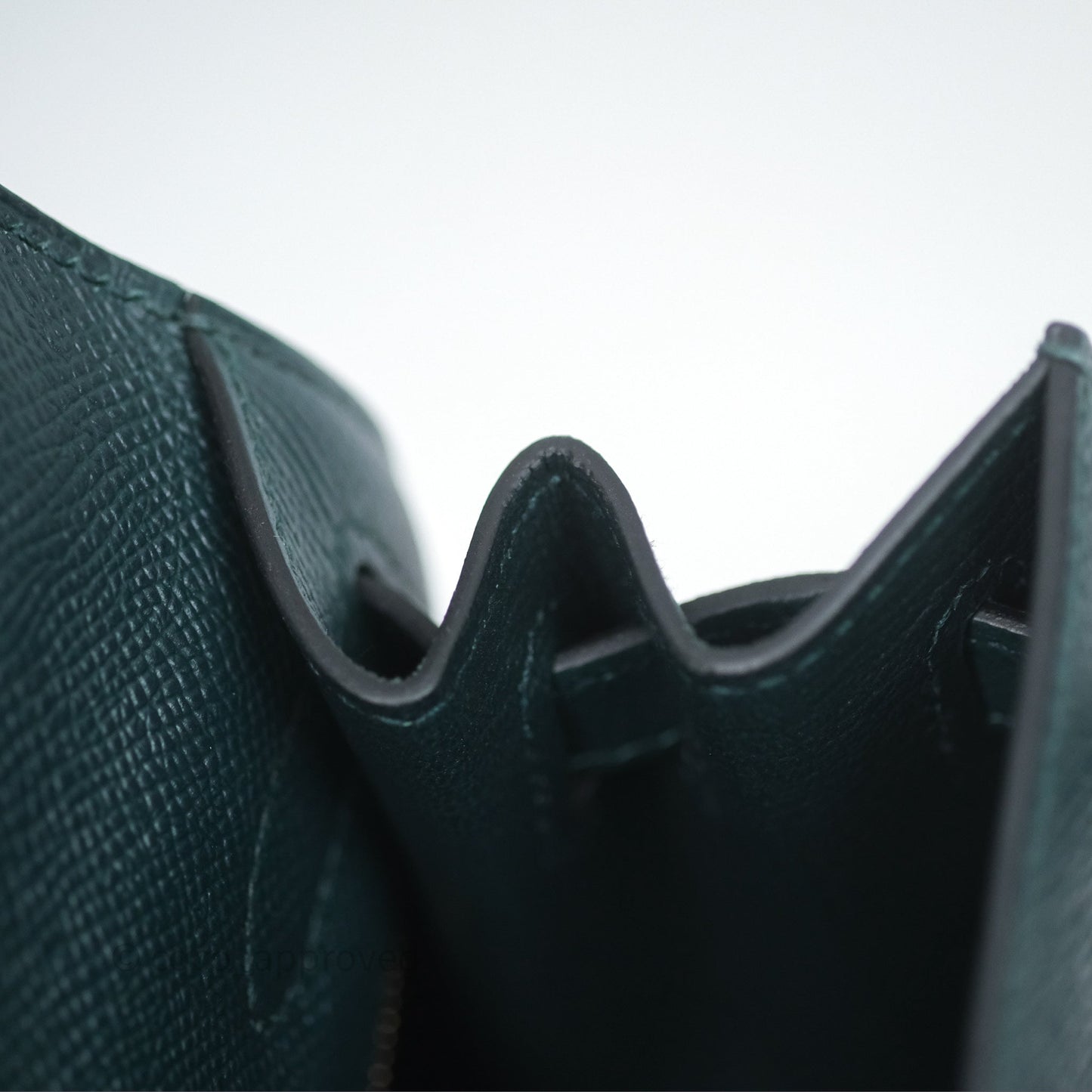 Hermès Kelly 28 Sellier Vert Cypres 6O Epsom Gold Hardware