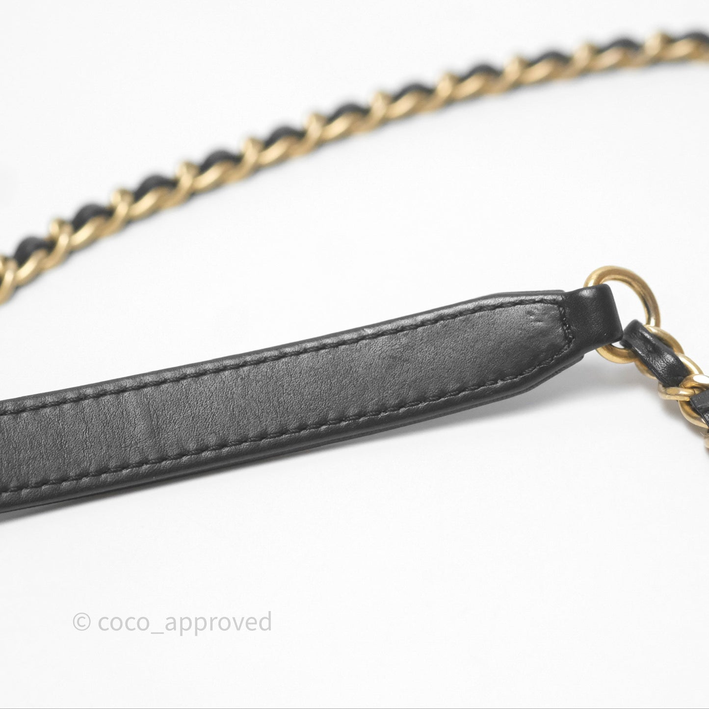 Chanel Quilted Small CC Filigree Vanity Case Beige Black Caviar Gold Hardware