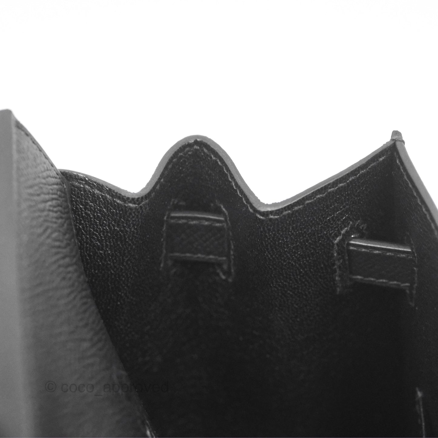 Hermes Birkin 25 Sellier Black Noir 89 Epsom Palladium Hardware