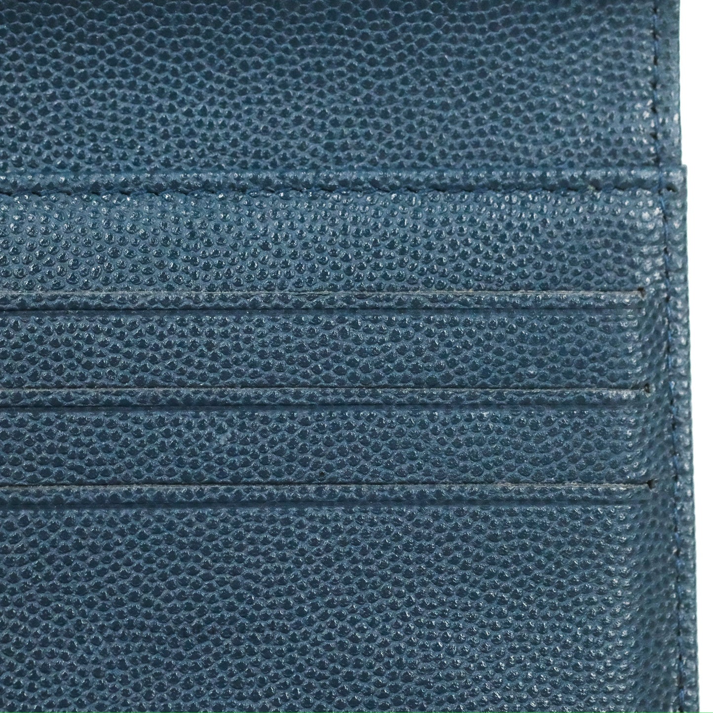 Chanel Classic Short Flap Wallet Blue Caviar Gold Hardware