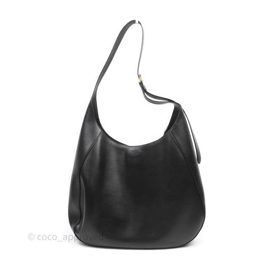 Prada Hobo Black Leather Shoulder Bag