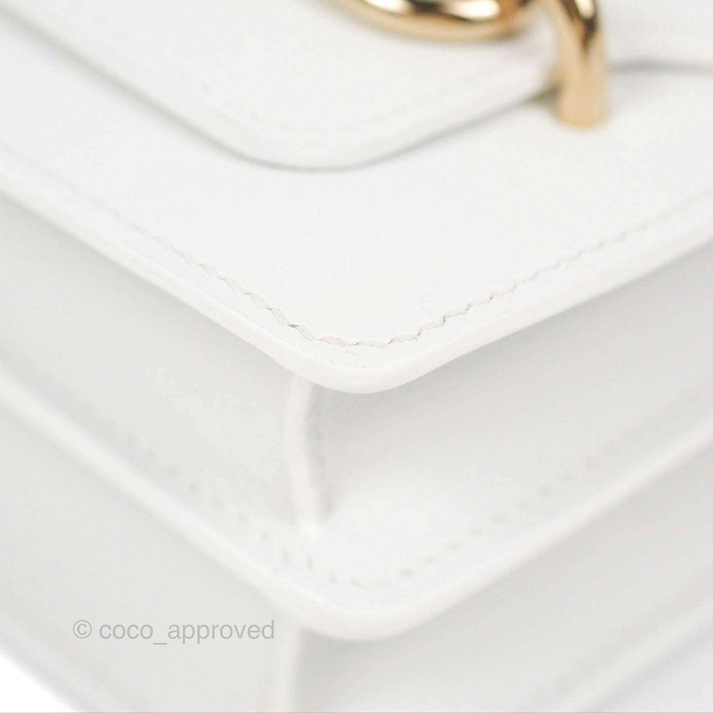 Hermès Roulis Mini 18 New White Evercolor Permabrass Hardware