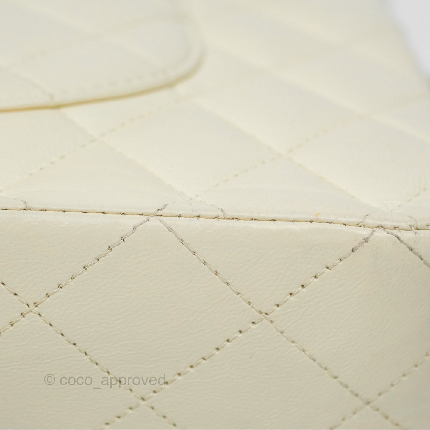 Chanel Medium Classic Flap Quilted Pale Yellow Lambskin Gold Hardware
