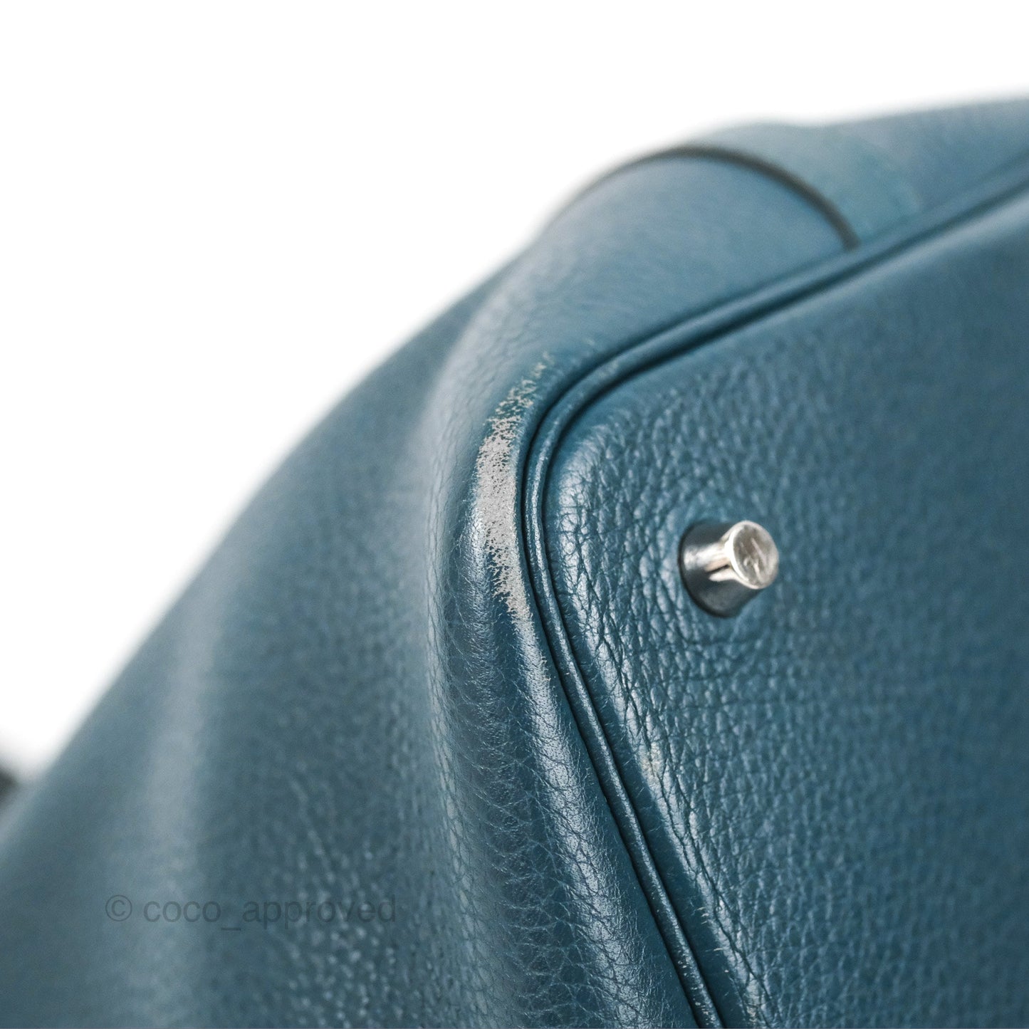 Hermès Picotin 22 Vert Bosphore Clemence Silver Hardware