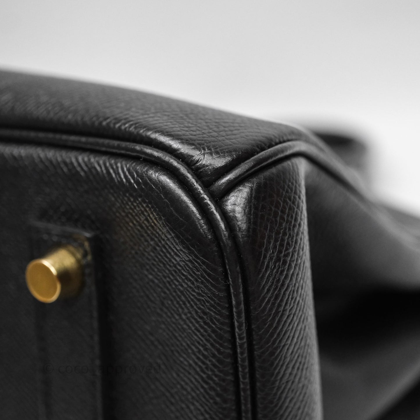 Hermès Birkin 35 Black Noir 89 Epsom Gold Hardware
