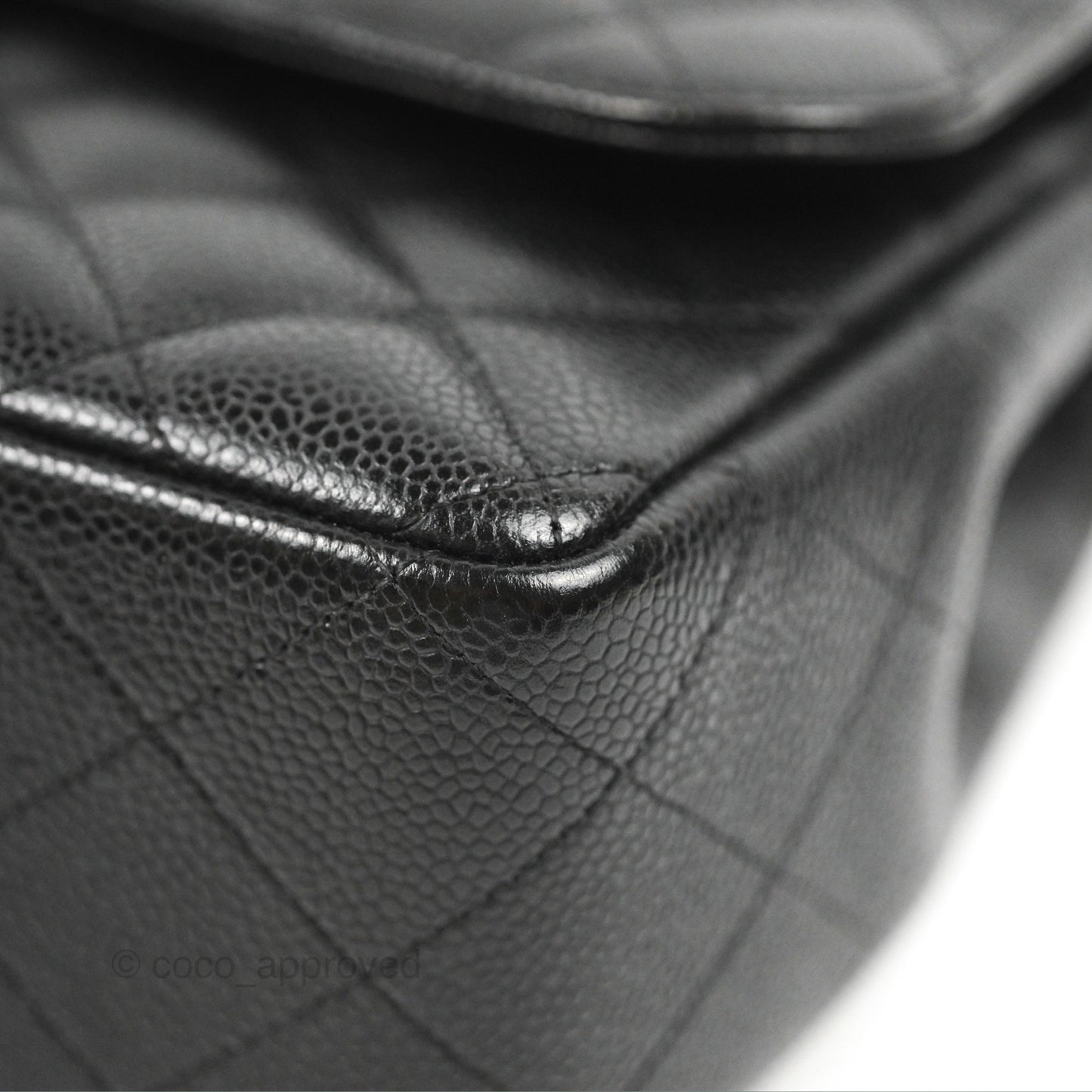 Chanel Jumbo Double Flap Black Caviar Gold Hardware⁣⁣