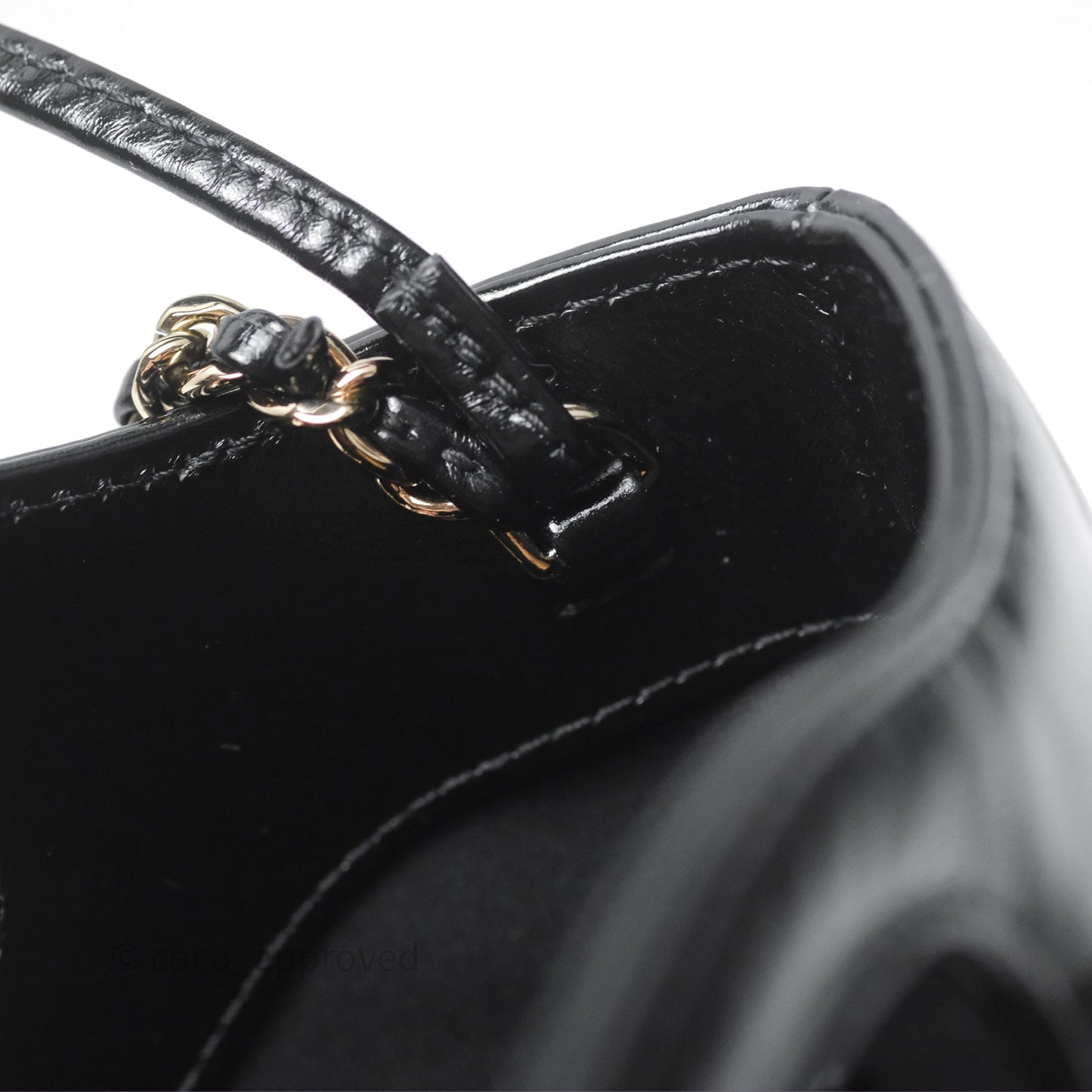 Chanel 31 Mini Black Shiny Lambskin Gold Hardware